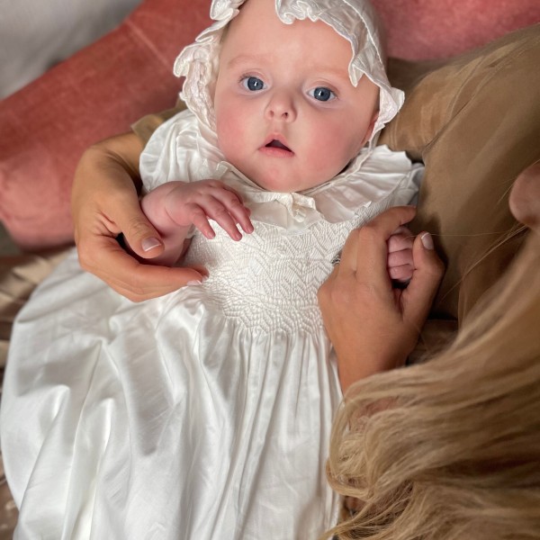 Eve Hand Smocked Special Occasion Baby Gown Eve Hand Smocked Special Occasion Baby Gown
