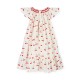 Indira Gandhi Flutter Dress Mon Cherry Cotton with a La Mode Hand Smocking Indira Gandhi Flutter Dress Mon Cherry Cotton with a La Mode Hand Smocking