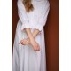 Bessie Coleman Women's Dress Moonstone Cotton with Kir Royale Hand Smocking Bessie Coleman Women's Dress Moonstone Cotton with Kir Royale Hand Smocking